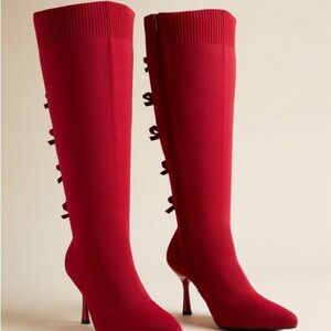Torrid Bow Back Stiletto Knee Boot (WW) Size 11.5